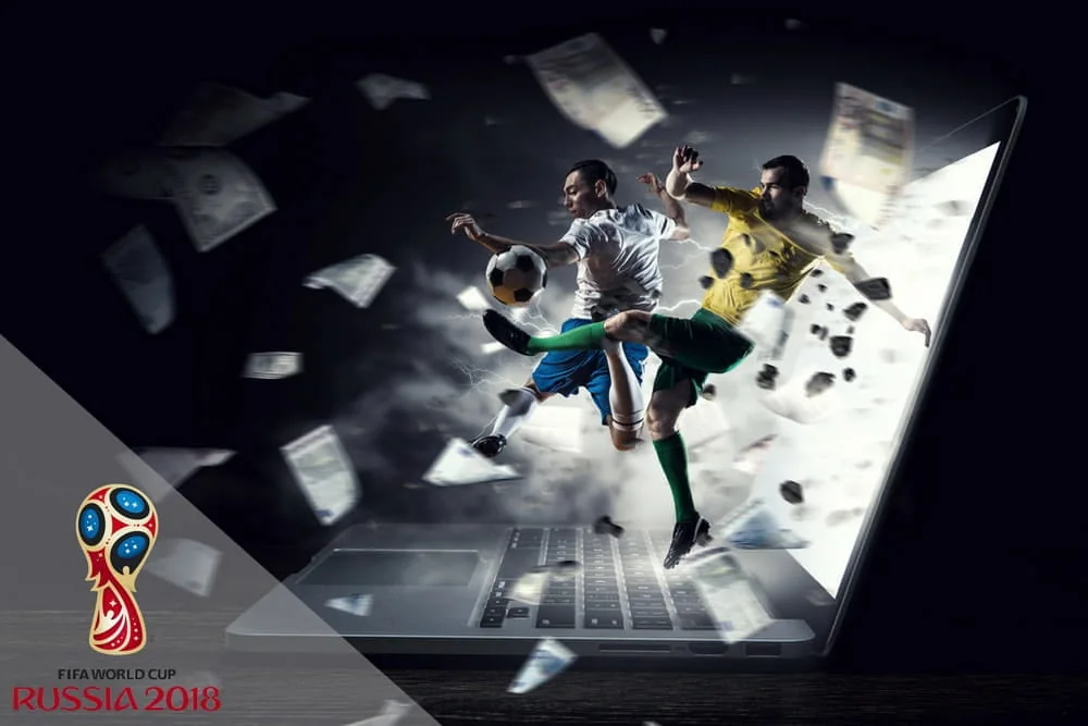 Pertandingan olahraga ditampilkan pada layar mobile